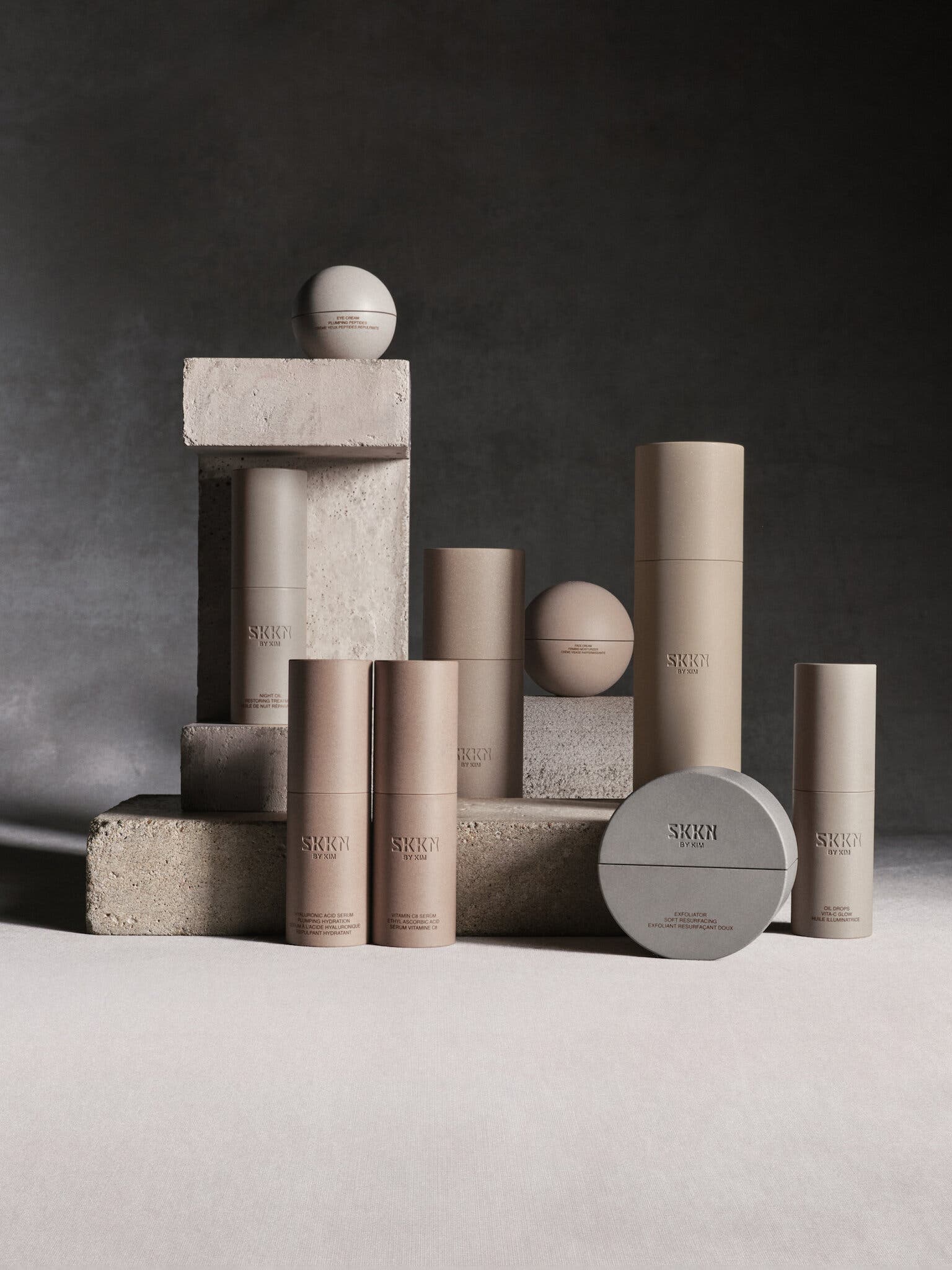SKKN BY KIM is an efficacious nine-product skincare collection sitting at the intersection of elevated simplicity and innovative science.